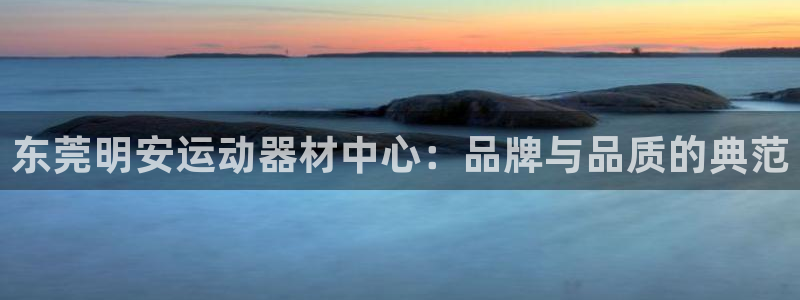 fb体育：东莞明安运动器材中心：品牌与品质的典范