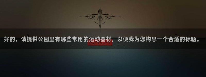 fb体育科技：好的，请提供公园里有哪些常用的运动器材，以便我