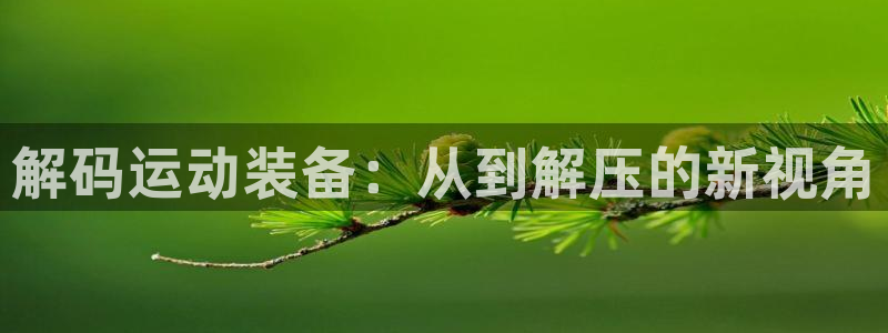 fb体育娱乐首页网站大全：解码运动装备：从到解压的新视角